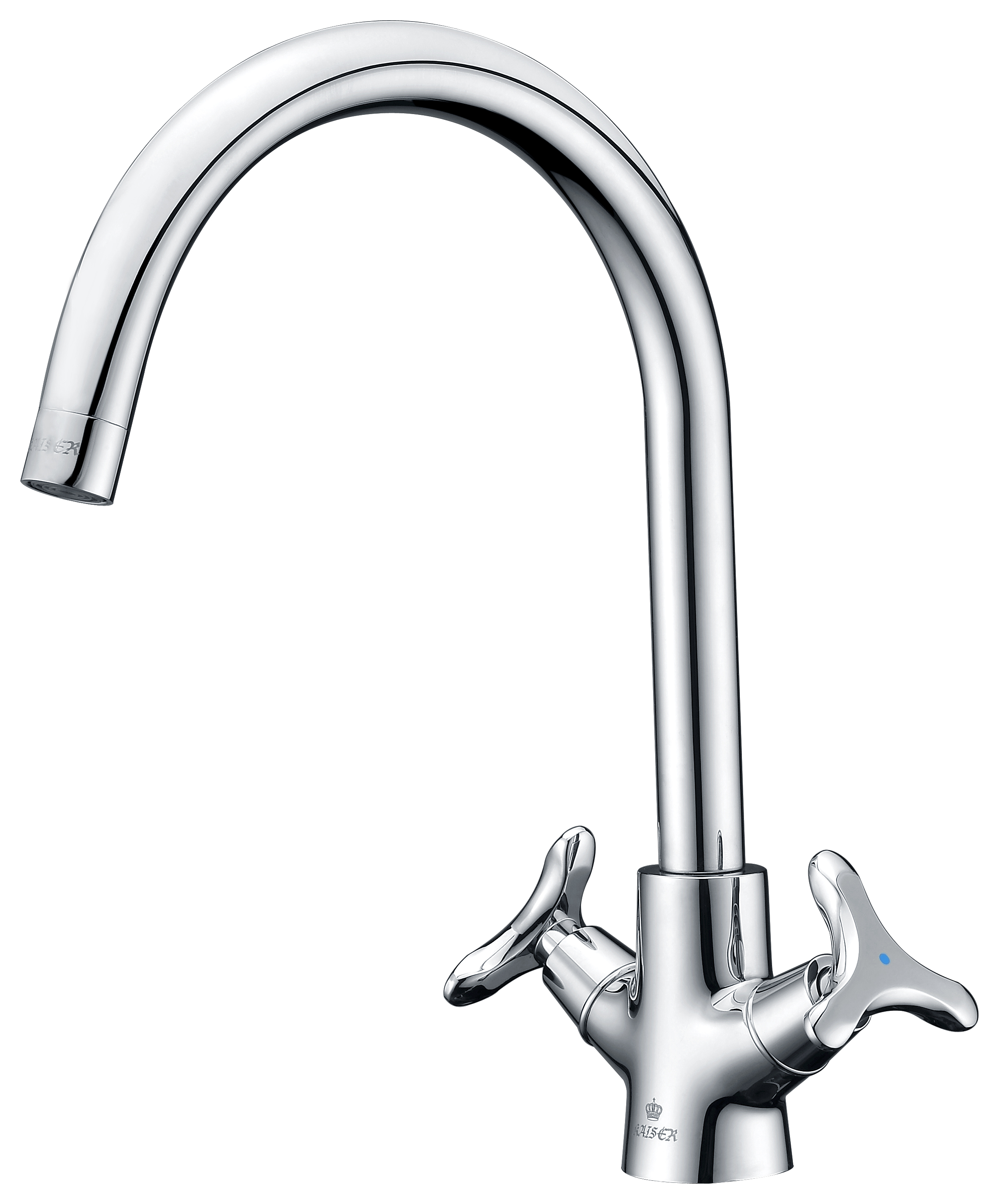 Изображение товара Смеситель KAISER Trio кухня кер. 3-х листник от магазина N&M Home