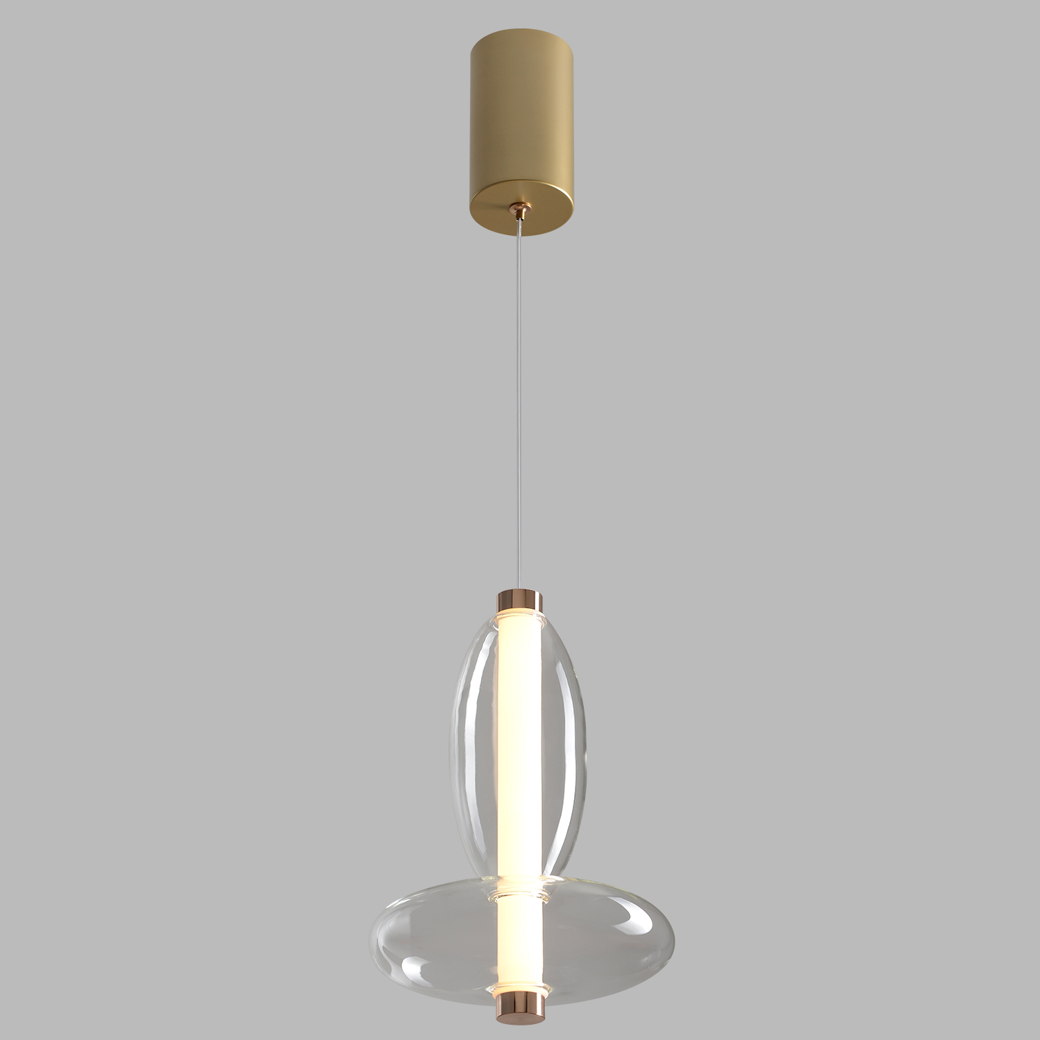 Изображение товара Светильник подвесной Crystal Lux QUASAR SP7W LED TRANSPARENT от магазина N&M Home