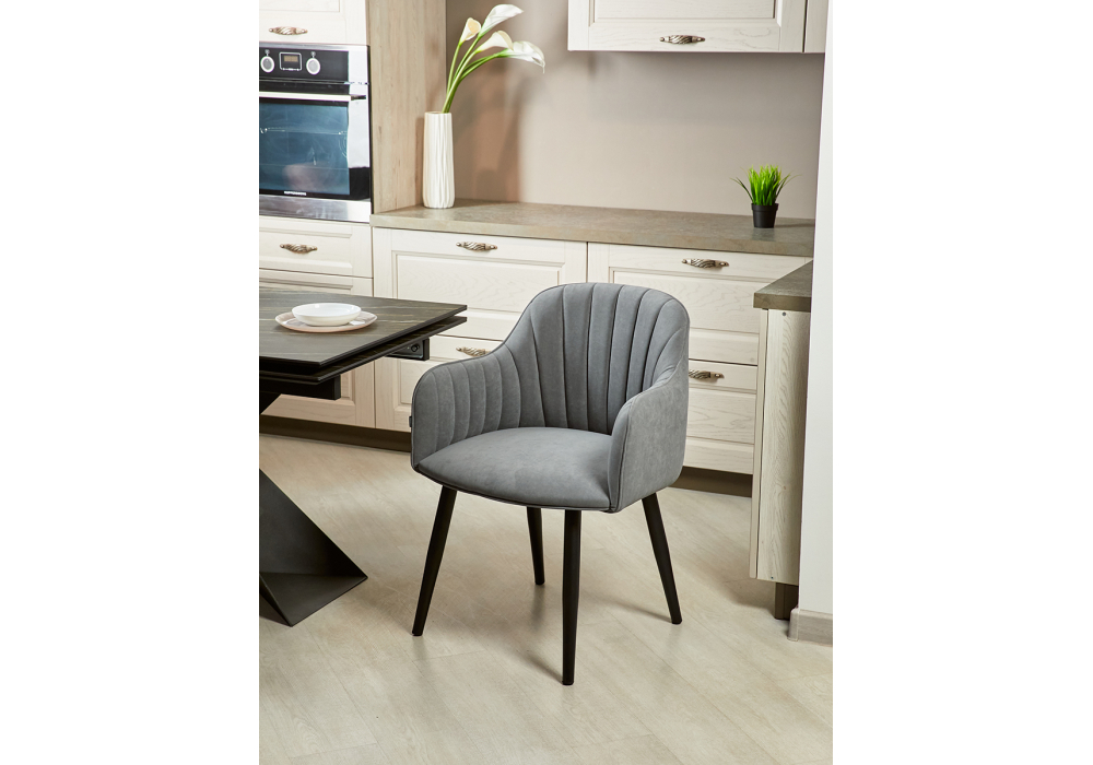 Изображение товара Стул на металлокаркасе Халли lamb 11 / черный от магазина N&M Home