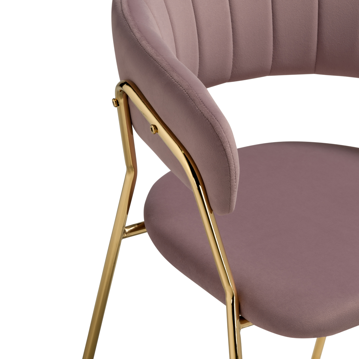 Изображение товара Стул на металлокаркасе Kamelia 1 light purple /gold от магазина N&M Home