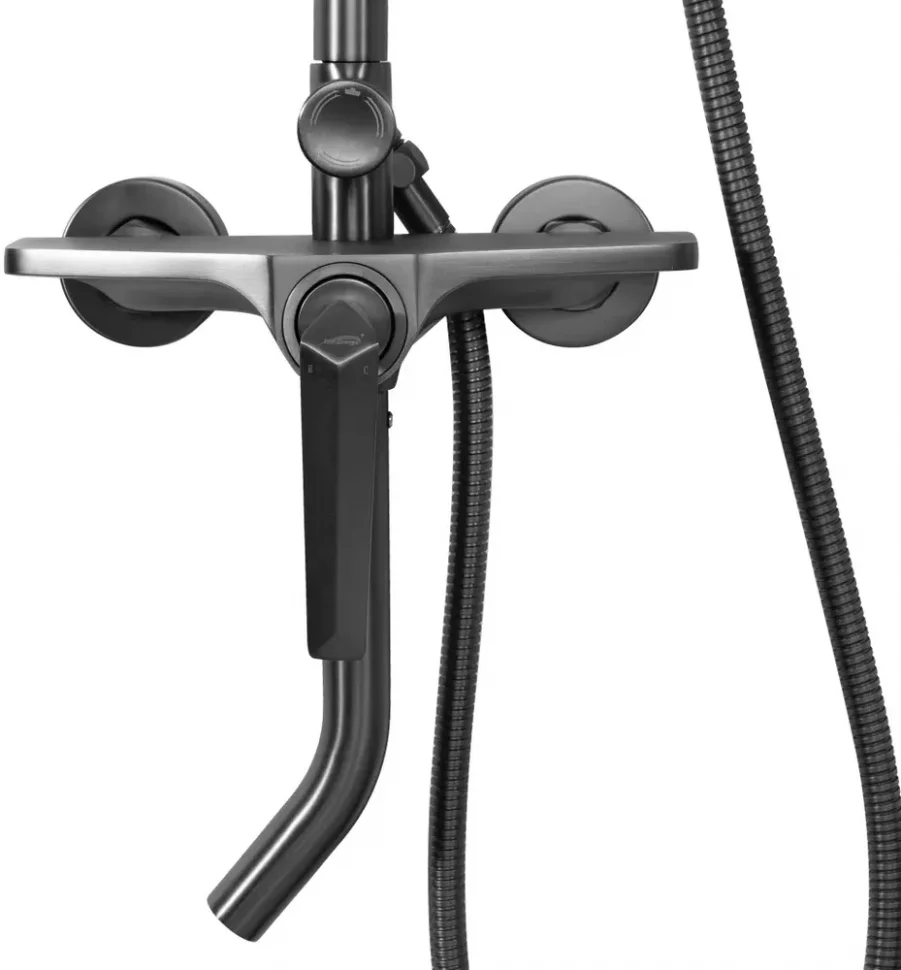 Изображение товара Душевая система Hansberge H5068 Графит от магазина N&M Home