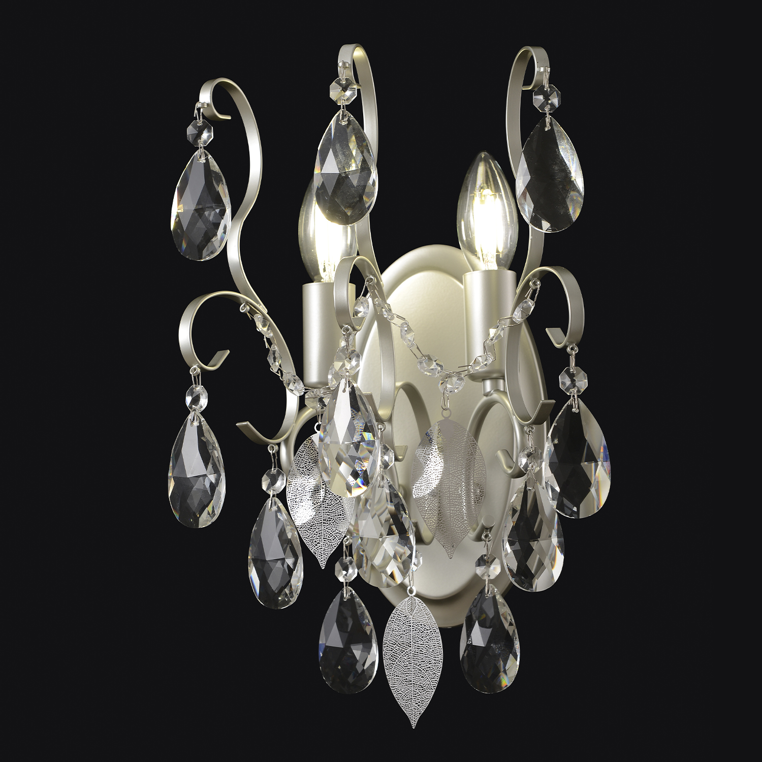 Изображение товара Бра Crystal Lux ESMIRALDA AP2 SILVER от магазина N&M Home