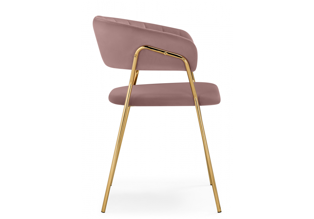 Изображение товара Стул на металлокаркасе Kamelia 1 light purple /gold от магазина N&M Home