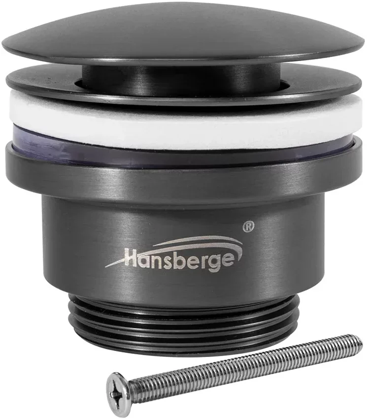 Изображение товара Донный клапан для раковины Hansberge H107 Графит от магазина N&M Home