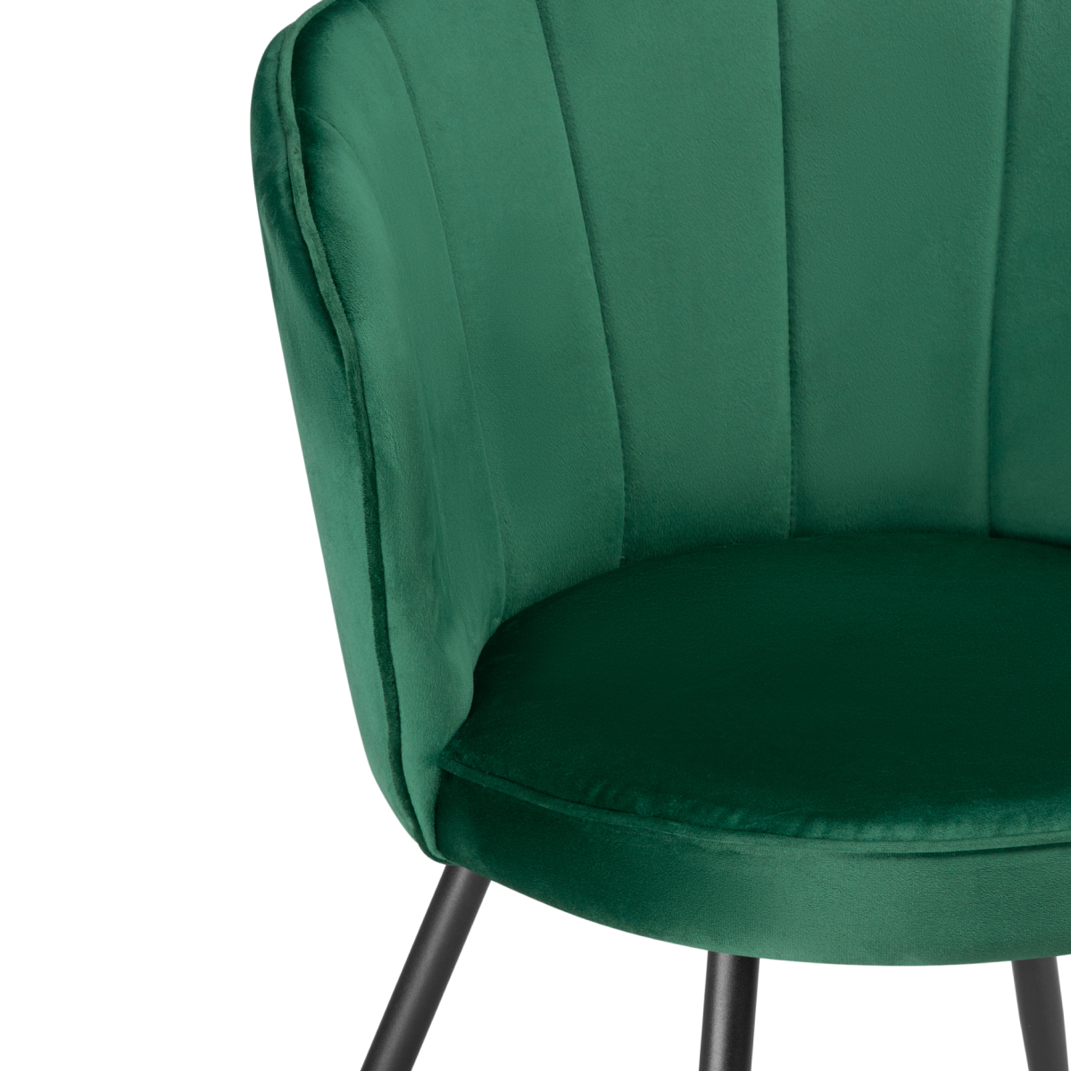 Изображение товара Стул на металлокаркасе Coral green / black от магазина N&M Home