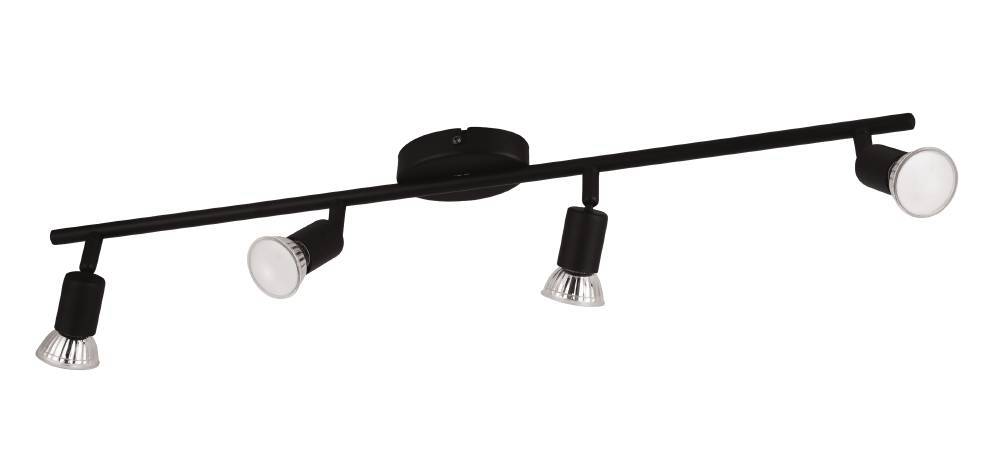 Изображение товара 32432 Спот BUZZ-LED, GU10, 4x2,8W, 4X250lm, L670, B70, сталь, черный от магазина N&M Home