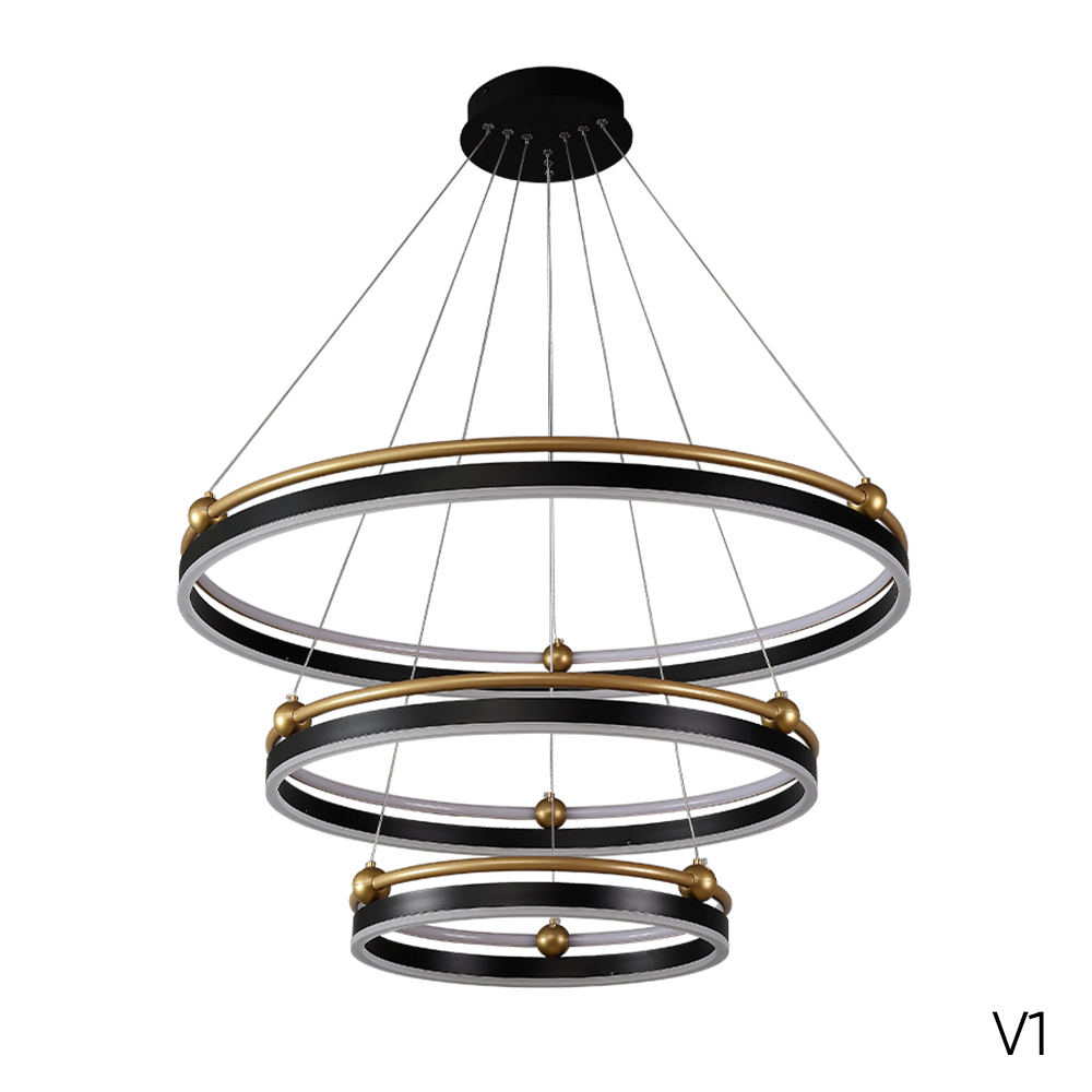 Изображение товара Люстра Crystal Lux FERNANDO SP158W LED BLACK/GOLD от магазина N&M Home