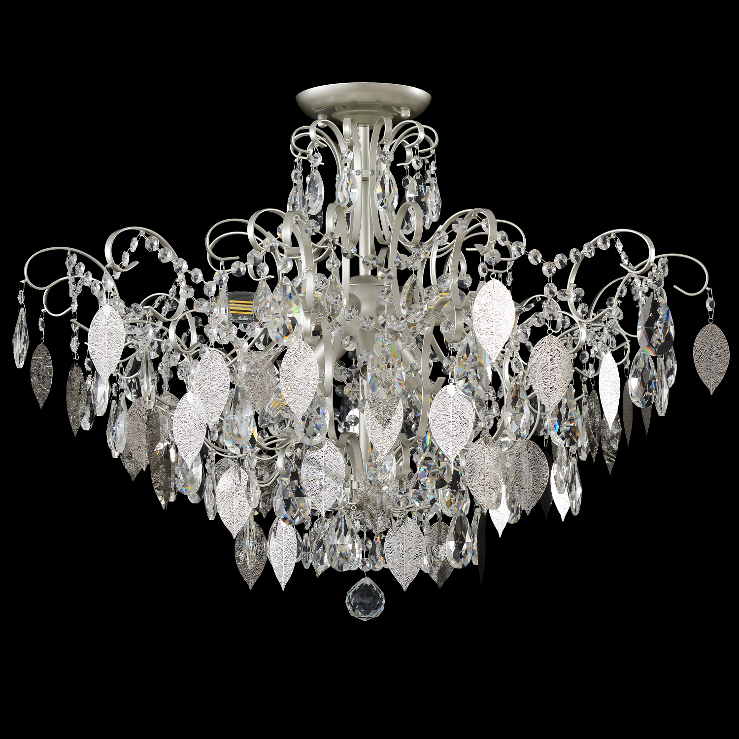 Изображение товара Светильник потолочный Crystal Lux ESMIRALDA PL9 SILVER от магазина N&M Home