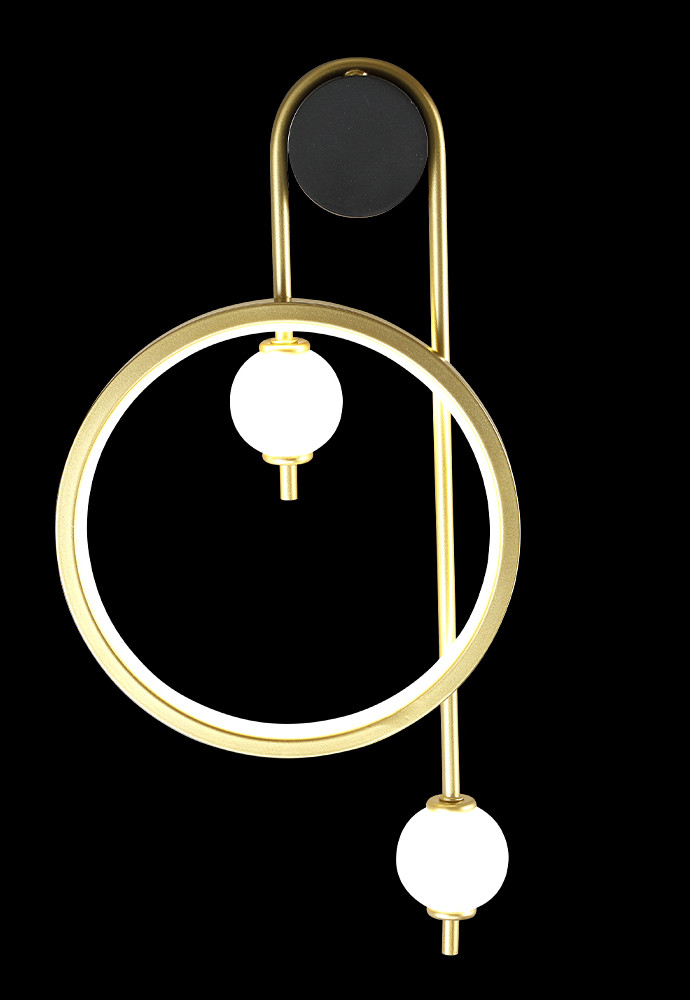 Изображение товара Бра Crystal Lux RODRIGO AP20W LED BLACK/GOLD от магазина N&M Home
