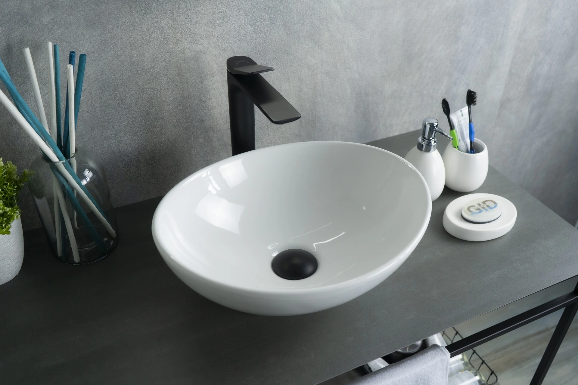 Изображение товара Раковина Gid N9138 51178 накладная белая 41x34x15 от магазина N&M Home