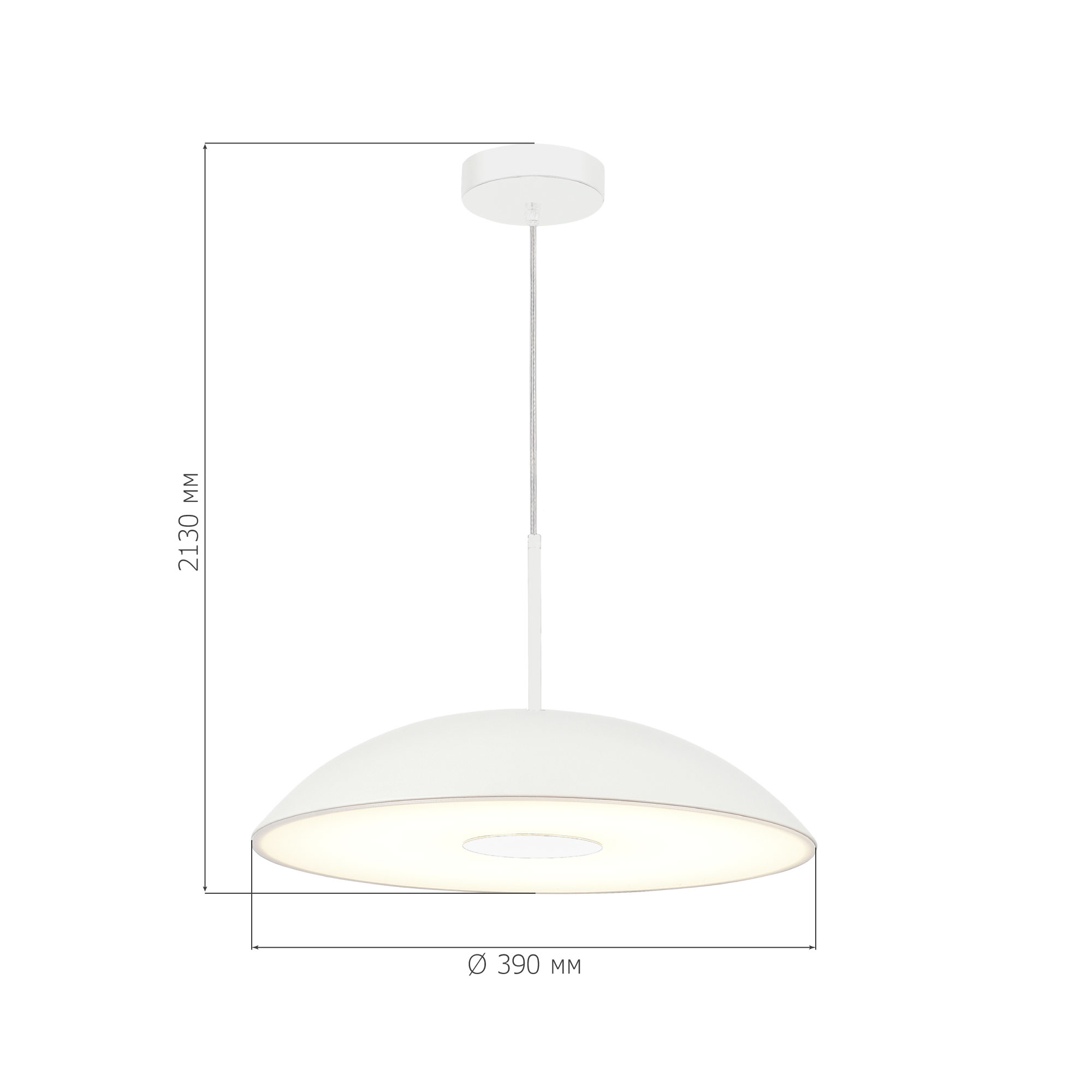 Изображение товара SL6128.503.01 Светильник подвесной ST-Luce Белый/Белый LED 1*24W 3000K от магазина N&M Home
