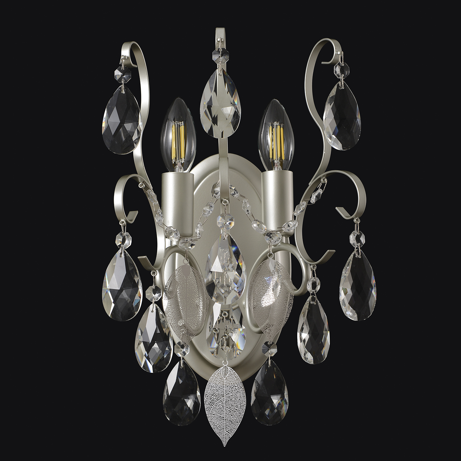 Изображение товара Бра Crystal Lux ESMIRALDA AP2 SILVER от магазина N&M Home