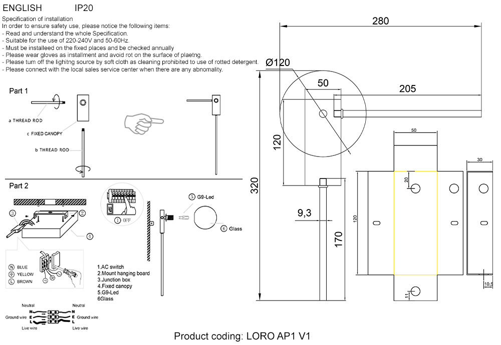 Изображение товара Бра Crystal Lux LORO AP1 V1 BLACK от магазина N&M Home