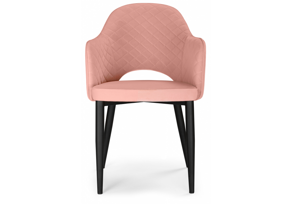 Изображение товара Стул на металлокаркасе Vener coral / black от магазина N&M Home