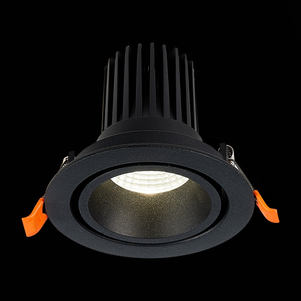 Изображение товара ST705.448.10 Св-к встр. Черный LED 1*10W 4000K 750Lm Ra>90 38° IP20 D102xH85 170-240V от магазина N&M Home