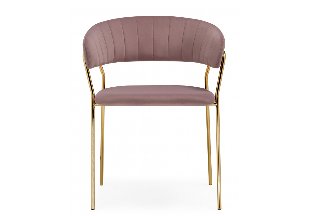 Изображение товара Стул на металлокаркасе Kamelia 1 light purple /gold от магазина N&M Home