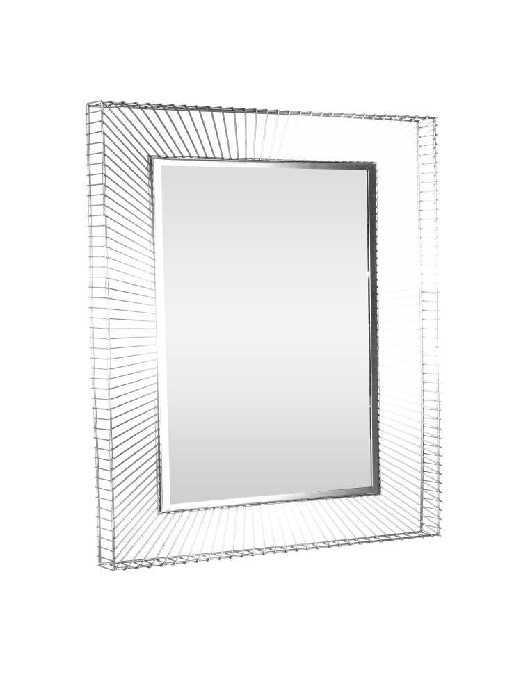 Изображение товара 425035 Зеркало декоративное MASINLOC, L600, B50, H900, сталь, зеркальное стекло, серебристый от магазина N&M Home