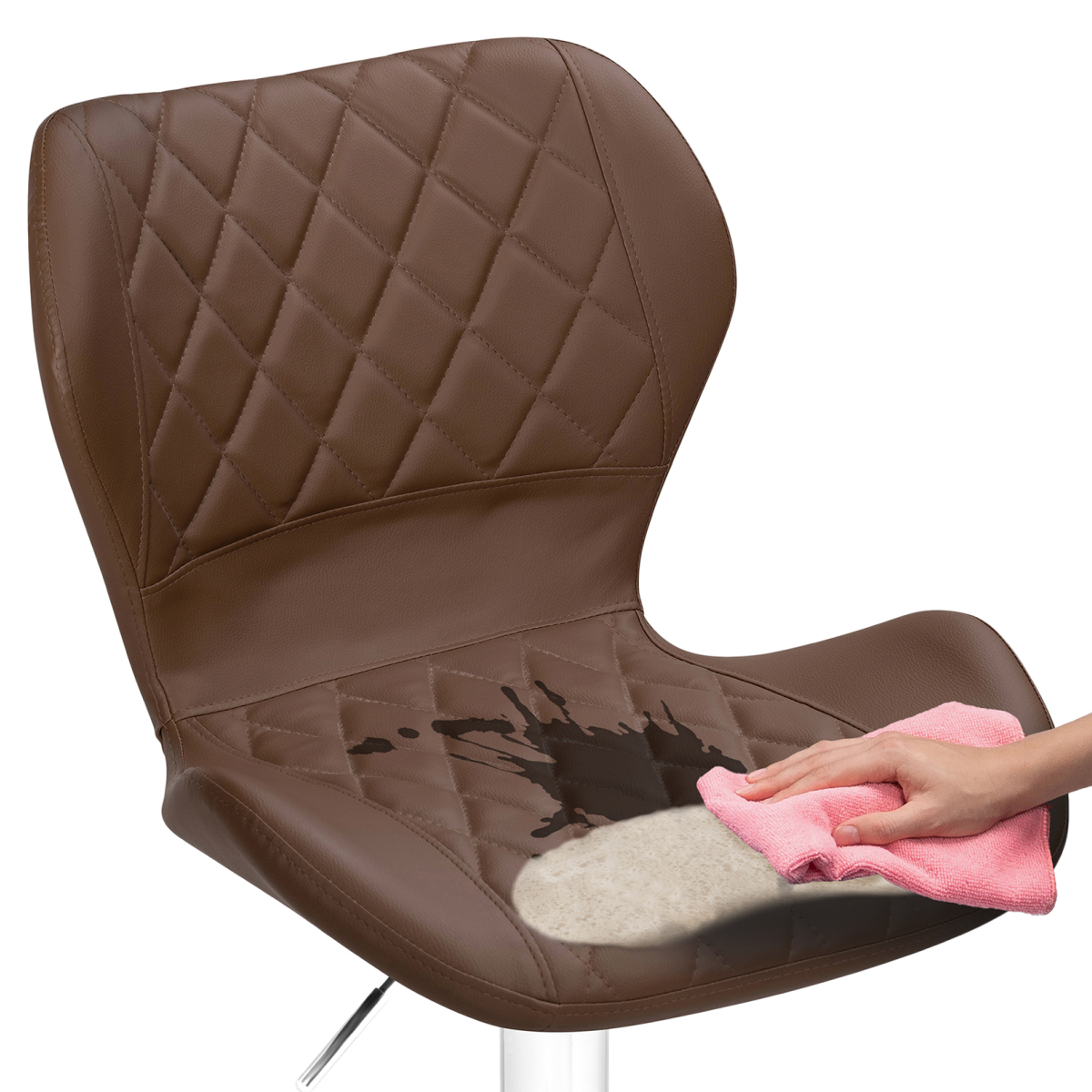 Изображение товара Барный стул Porch brown / chrome от магазина N&M Home