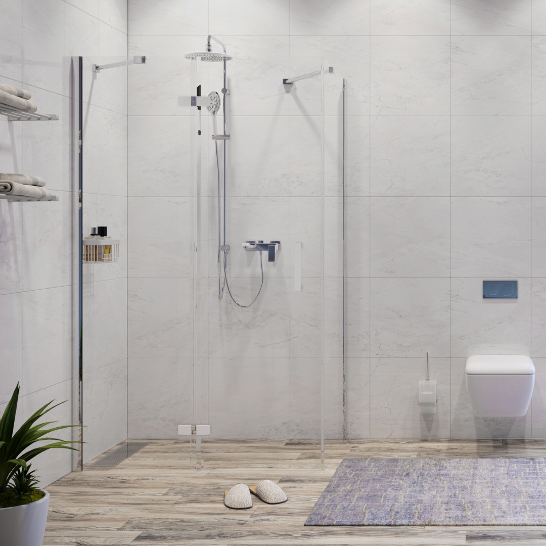 Изображение товара Aller 10H10LWHITE Душевой уголок от магазина N&M Home