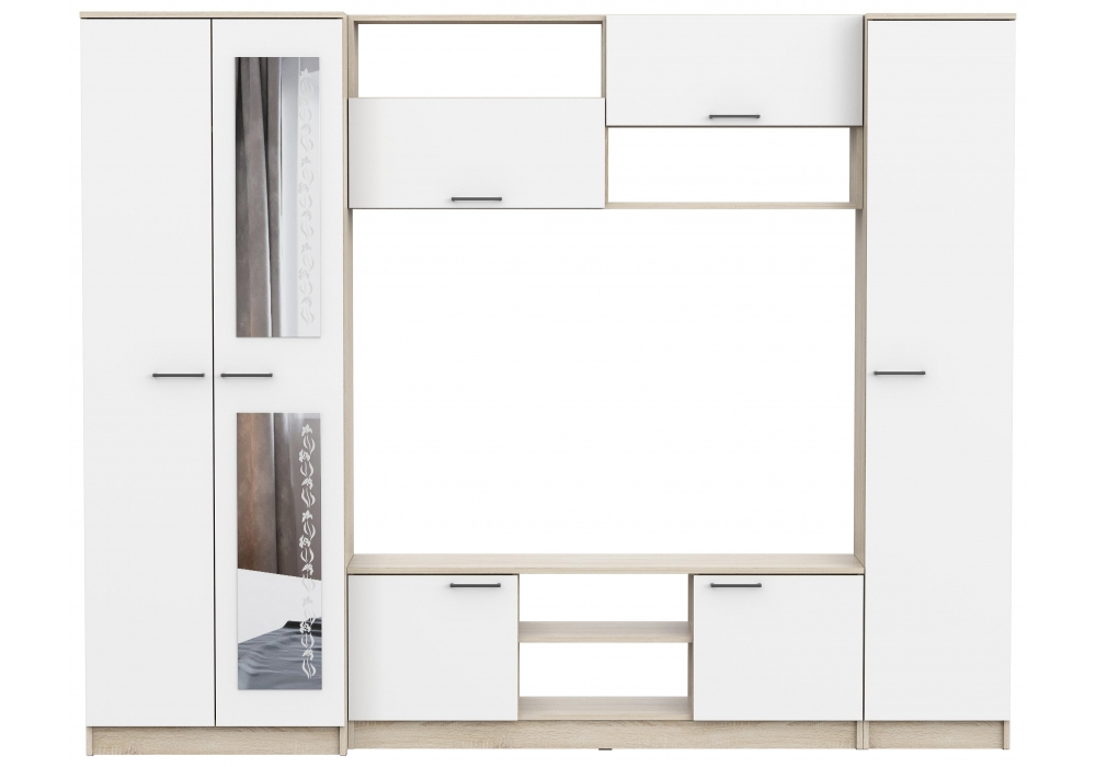 Изображение товара Готовая гостиная Lucius дуб сонома / белый от магазина N&M Home