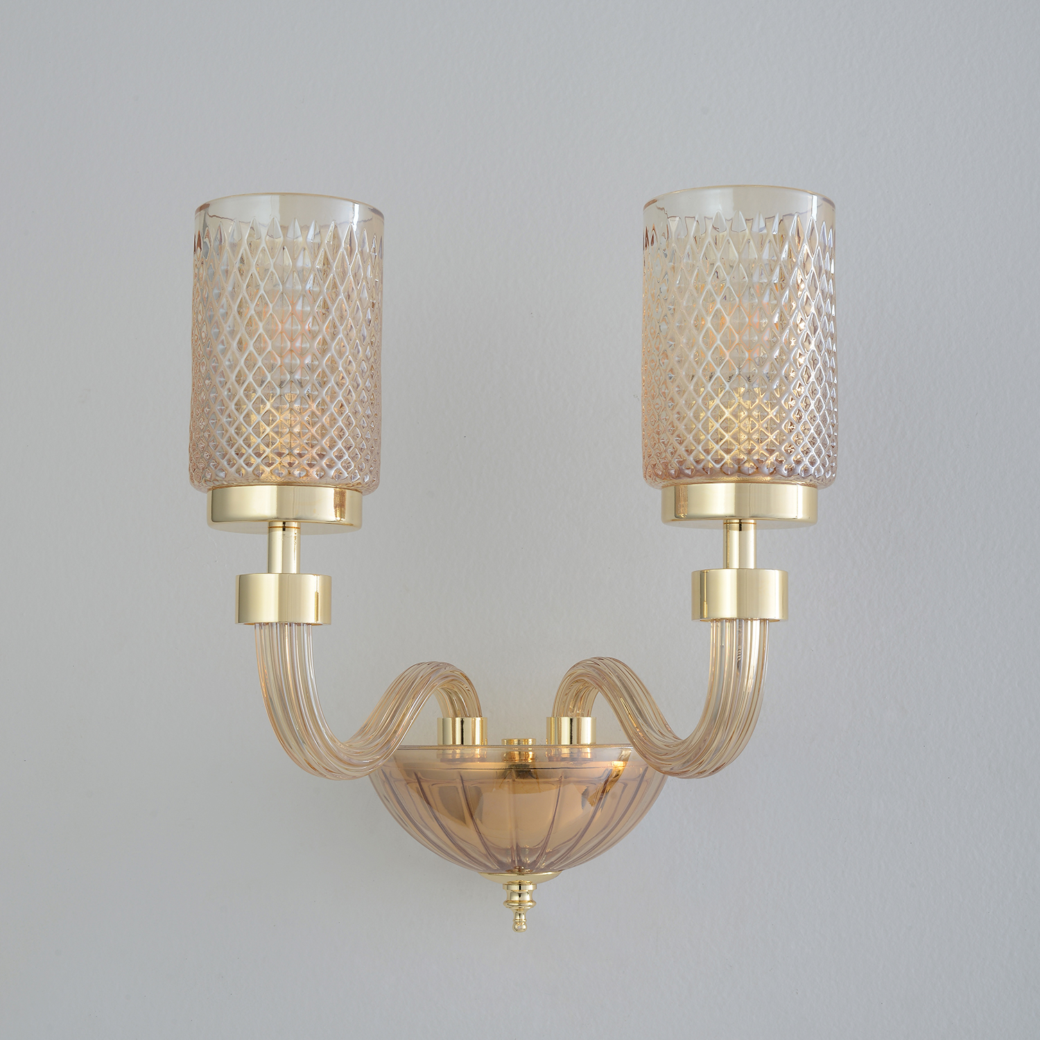 Изображение товара Бра Crystal Lux SILVESTRO AP2 AMBER от магазина N&M Home