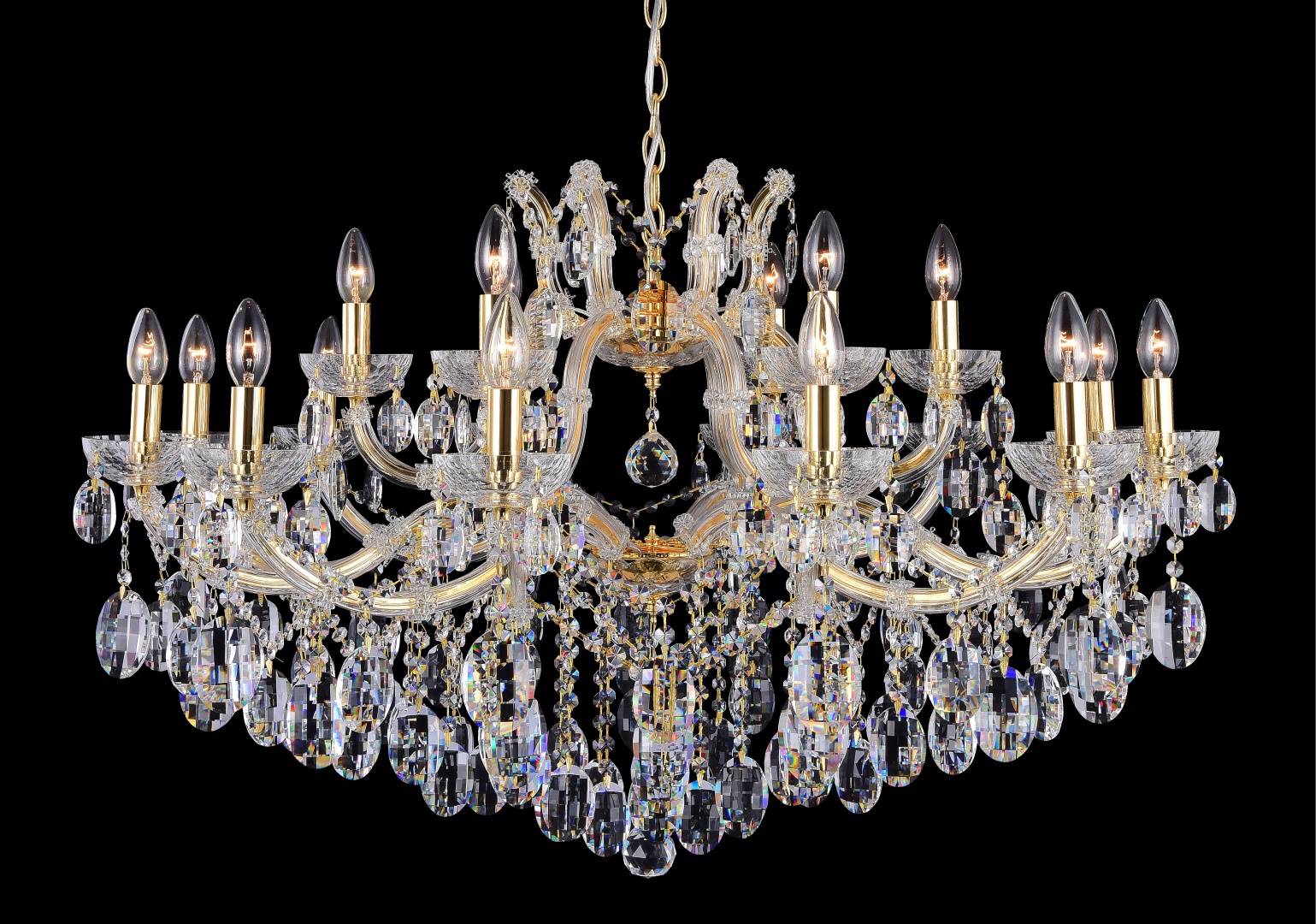 Изображение товара Люстра Crystal Lux HOLLYWOOD SP12+6 GOLD от магазина N&M Home