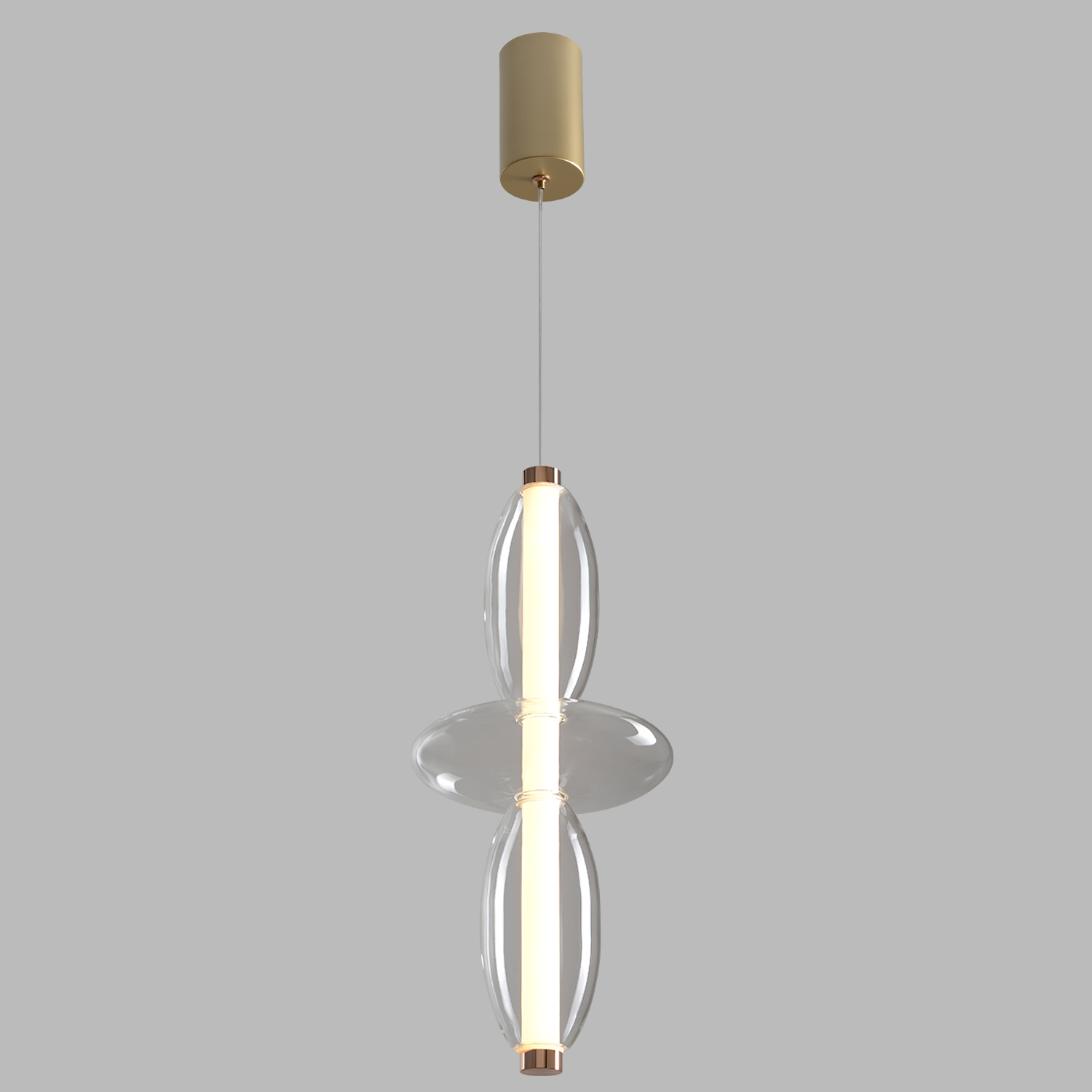 Изображение товара Светильник подвесной Crystal Lux QUASAR SP14W LED TRANSPARENT от магазина N&M Home
