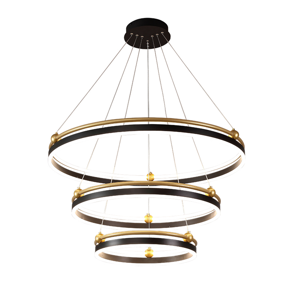 Изображение товара Люстра Crystal Lux FERNANDO SP158W LED BLACK/GOLD от магазина N&M Home