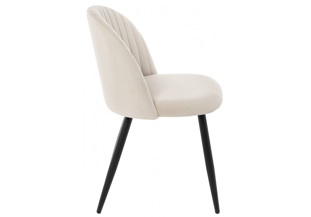 Изображение товара Стул на металлокаркасе Gabi 1 beige / black от магазина N&M Home