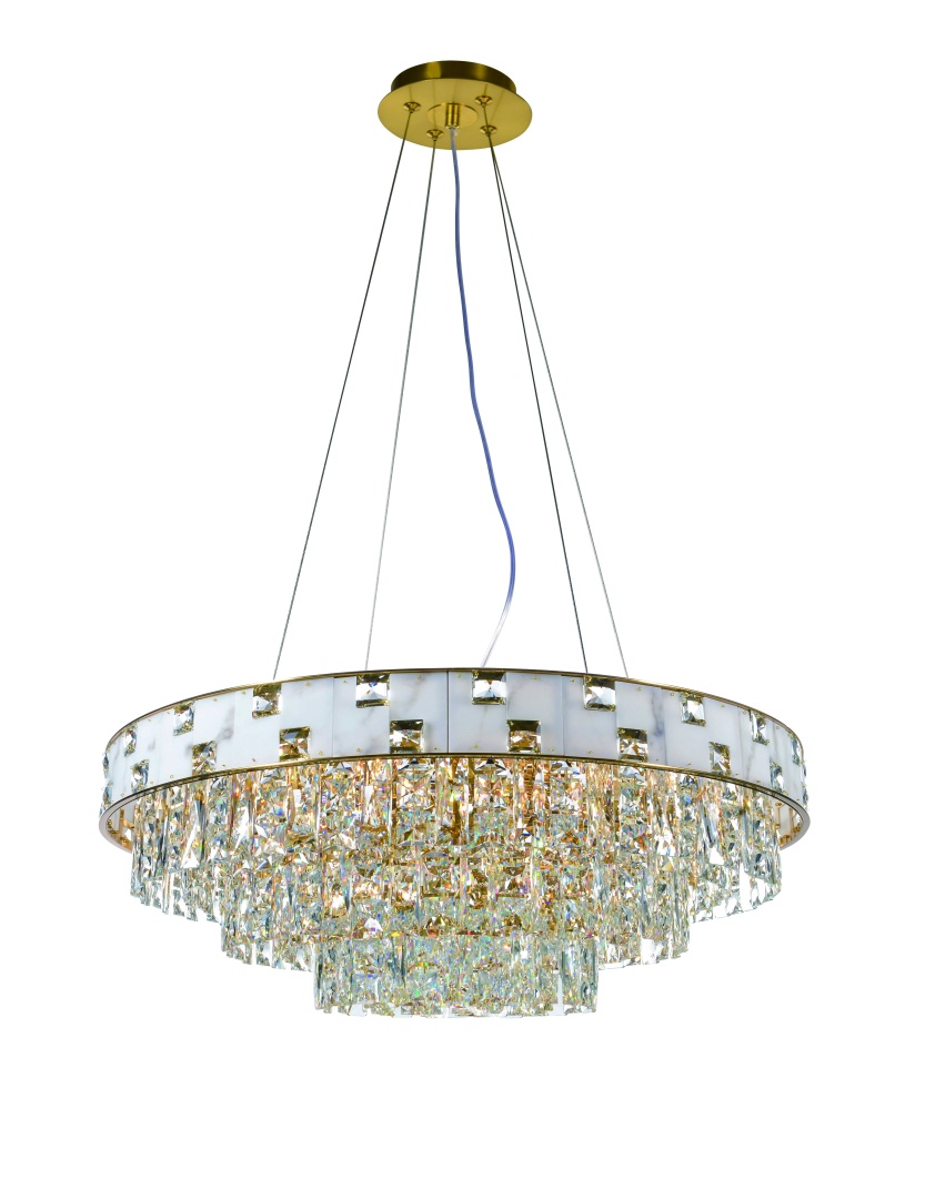 Изображение товара 5776P/18A PLATING BRASS+CLEAR (1) Люстра (в 2-х коробках) NW # от магазина N&M Home