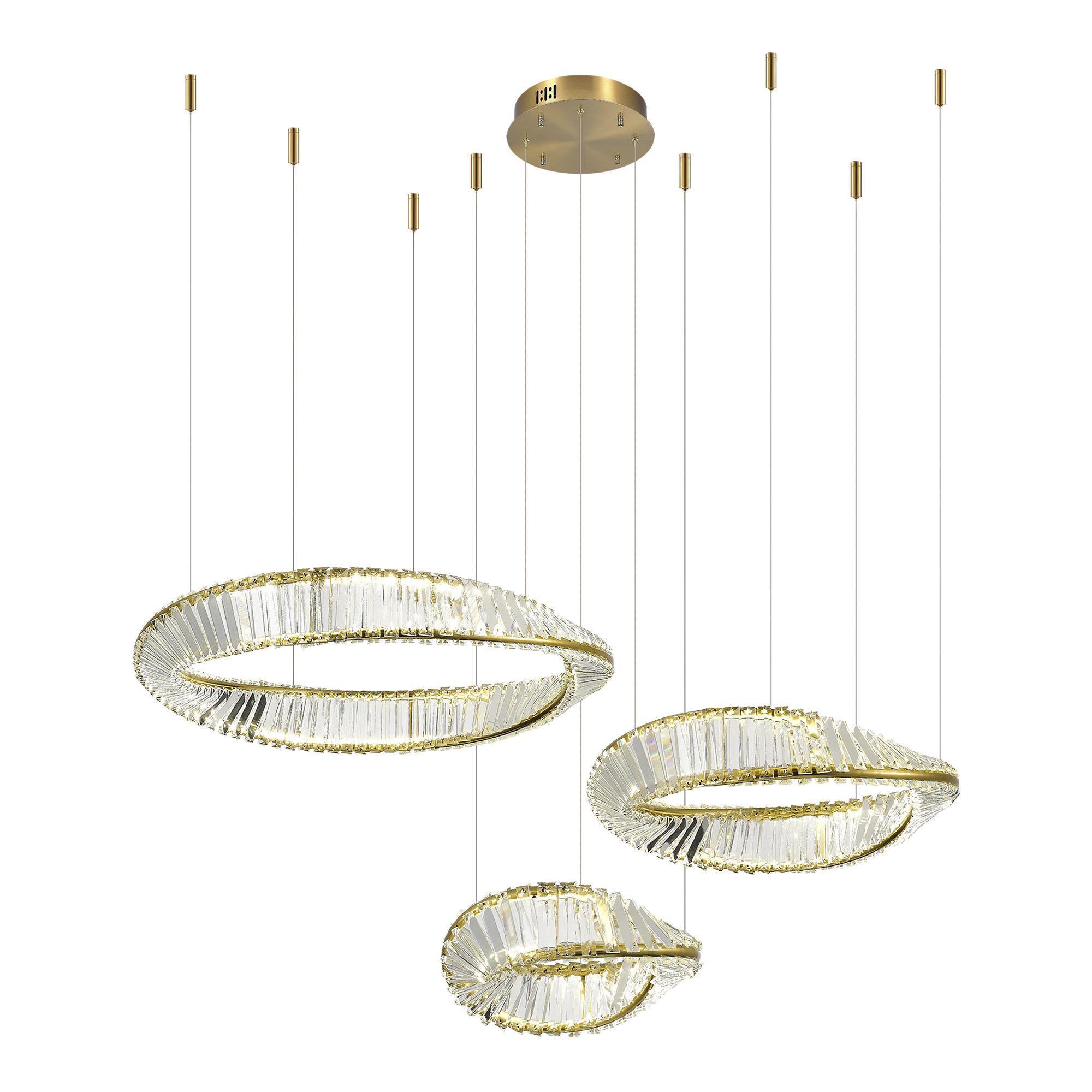 Изображение товара SL6204.311.03 Светильник подвесной ST-Luce Латунь/Прозрачный LED 1*97W 4000K от магазина N&M Home