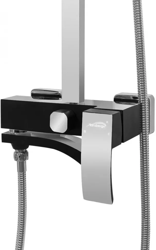 Изображение товара Душевая система Hansberge H5077 Черный хром от магазина N&M Home
