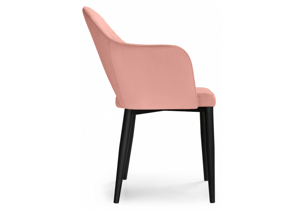 Изображение товара Стул на металлокаркасе Vener coral / black от магазина N&M Home