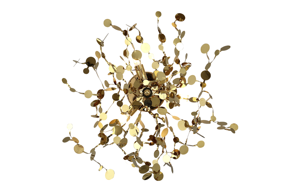 Изображение товара Бра Crystal Lux GARDEN AP-PL3 D400 GOLD от магазина N&M Home