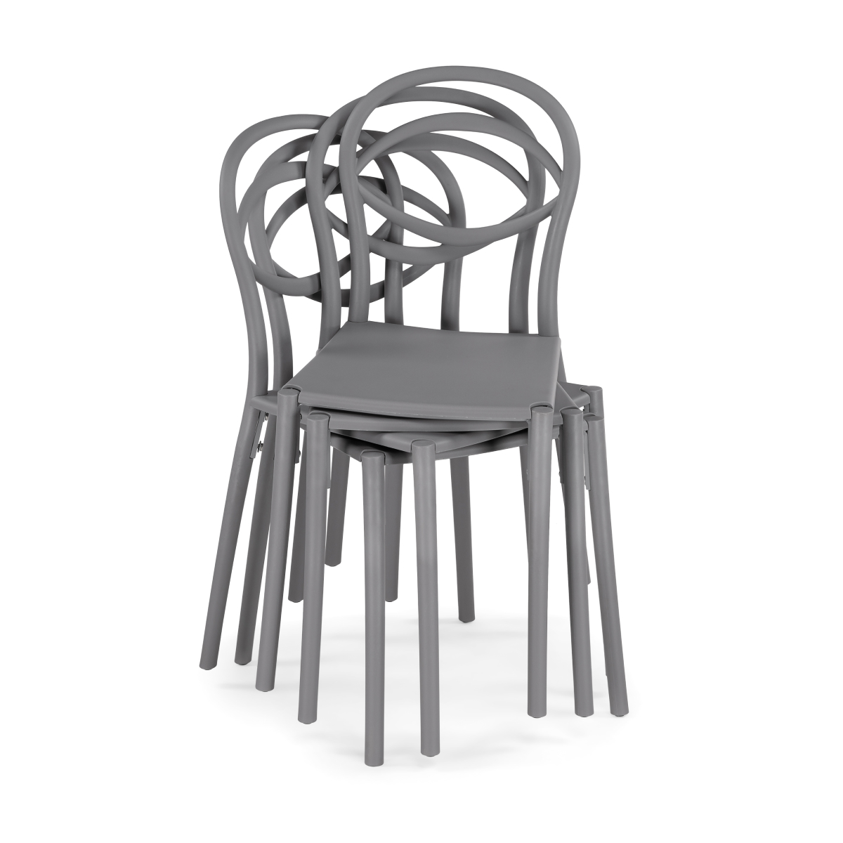 Изображение товара Пластиковый стул Simple gray от магазина N&M Home