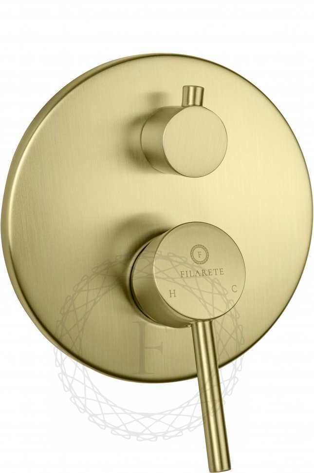 Изображение товара Душевая система скрытого монтажа FILARETE Roun FL1023 (Матовое золото) от магазина N&M Home