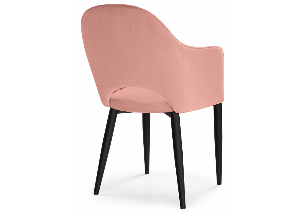 Изображение товара Стул на металлокаркасе Vener coral / black от магазина N&M Home