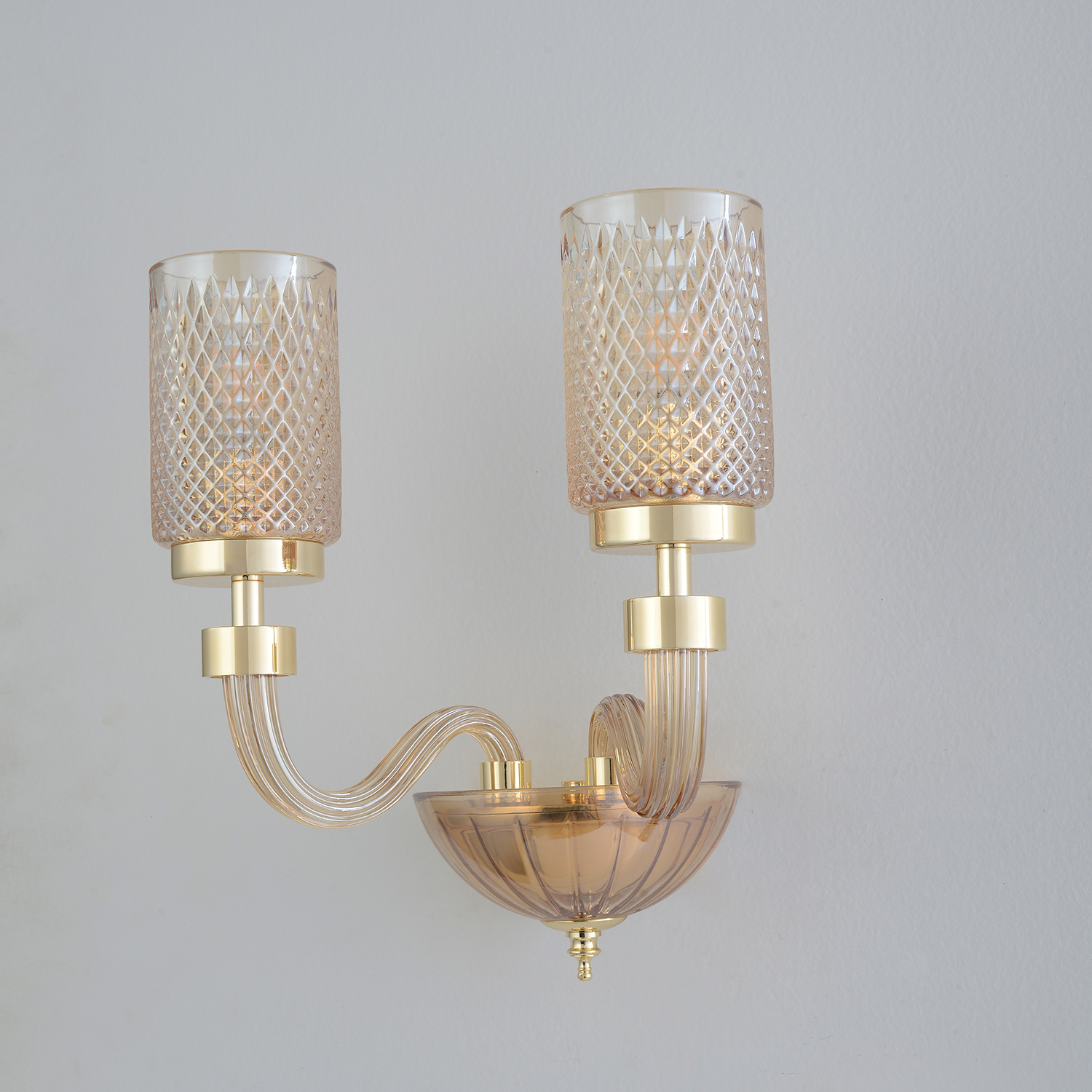 Изображение товара Бра Crystal Lux SILVESTRO AP2 AMBER от магазина N&M Home