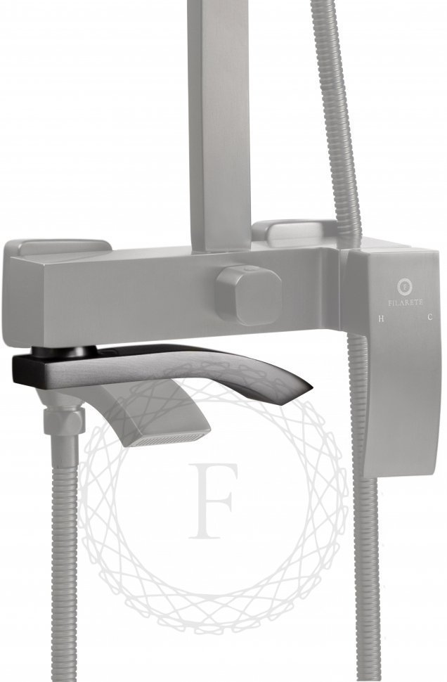 Изображение товара Душевая система FILARETE Waterfall FL2010 (Графит) от магазина N&M Home