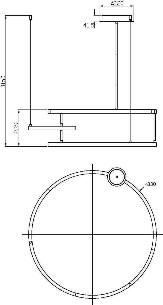 Изображение товара Подвесной светильник Line MOD016PL-L52BK от магазина N&M Home