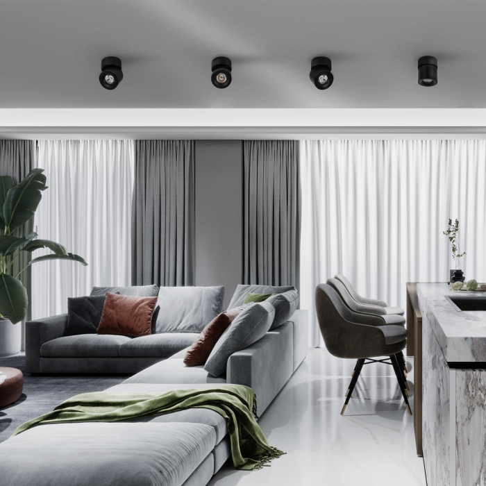 Изображение товара Точечный светильник Tictac 10180 Black 4000K от магазина N&M Home