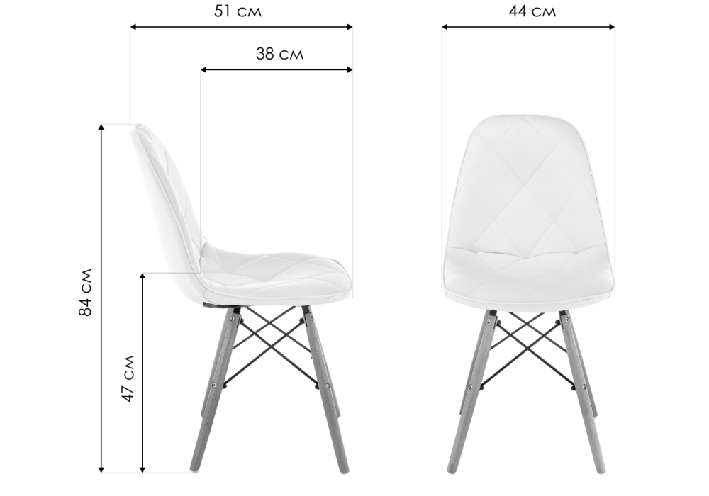 Изображение товара Стул деревянный Kvadro 1 black / wood от магазина N&M Home