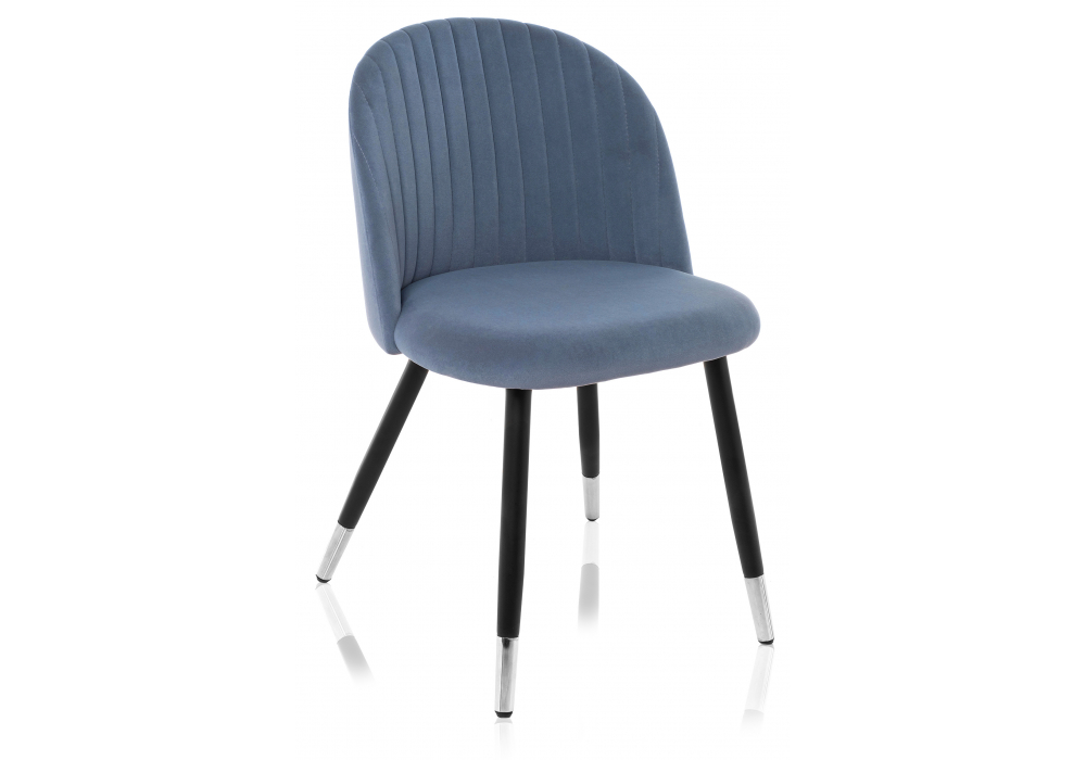 Изображение товара Стул на металлокаркасе Gabi blue / black от магазина N&M Home
