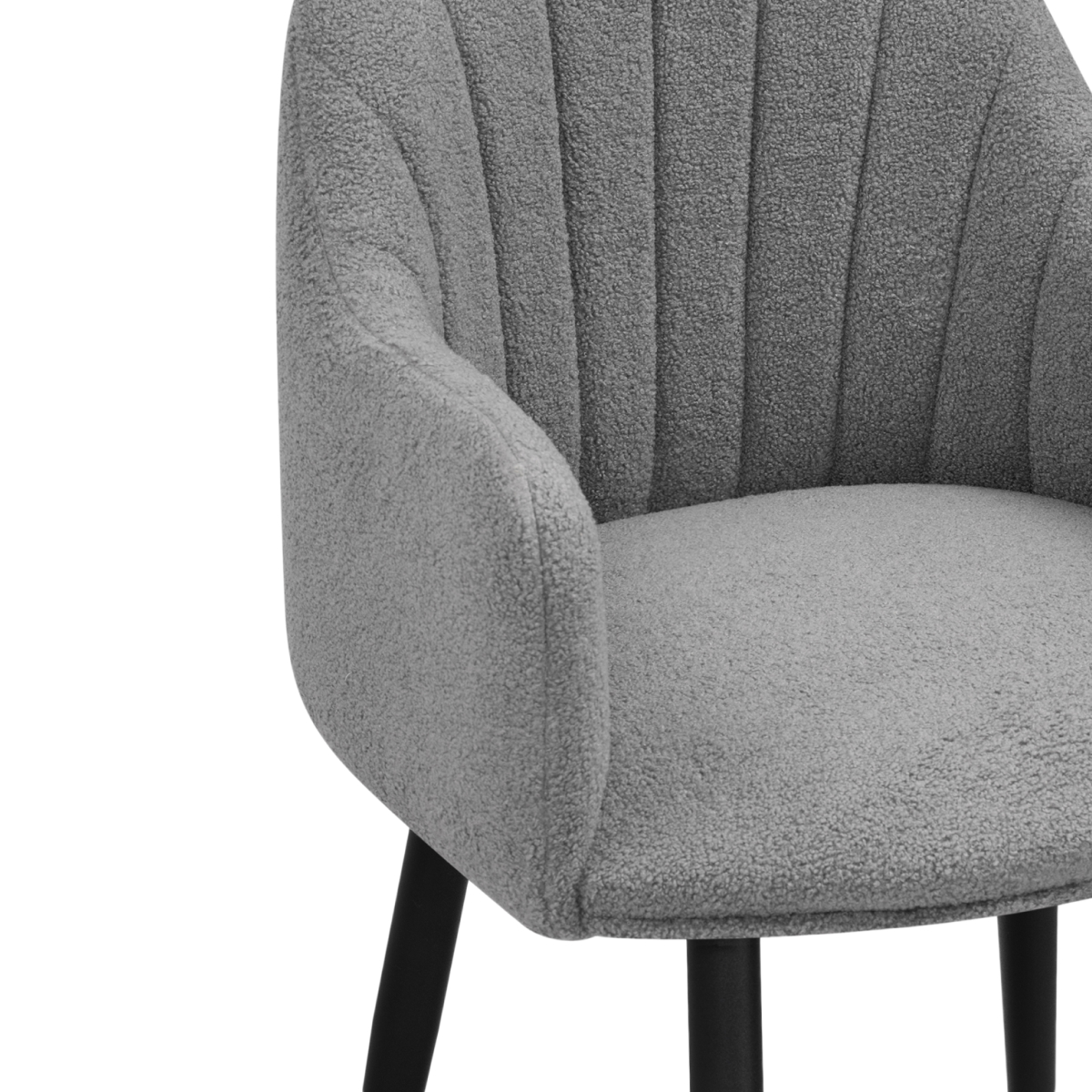 Изображение товара Стул на металлокаркасе Халли lamb 11 / черный от магазина N&M Home