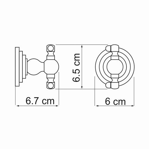 Изображение товара Isar K-7323D (ранее К-7323) Крючок двойной от магазина N&M Home