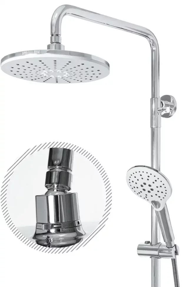 Изображение товара Душевая система Grocenberg GB7009 Белый хром от магазина N&M Home