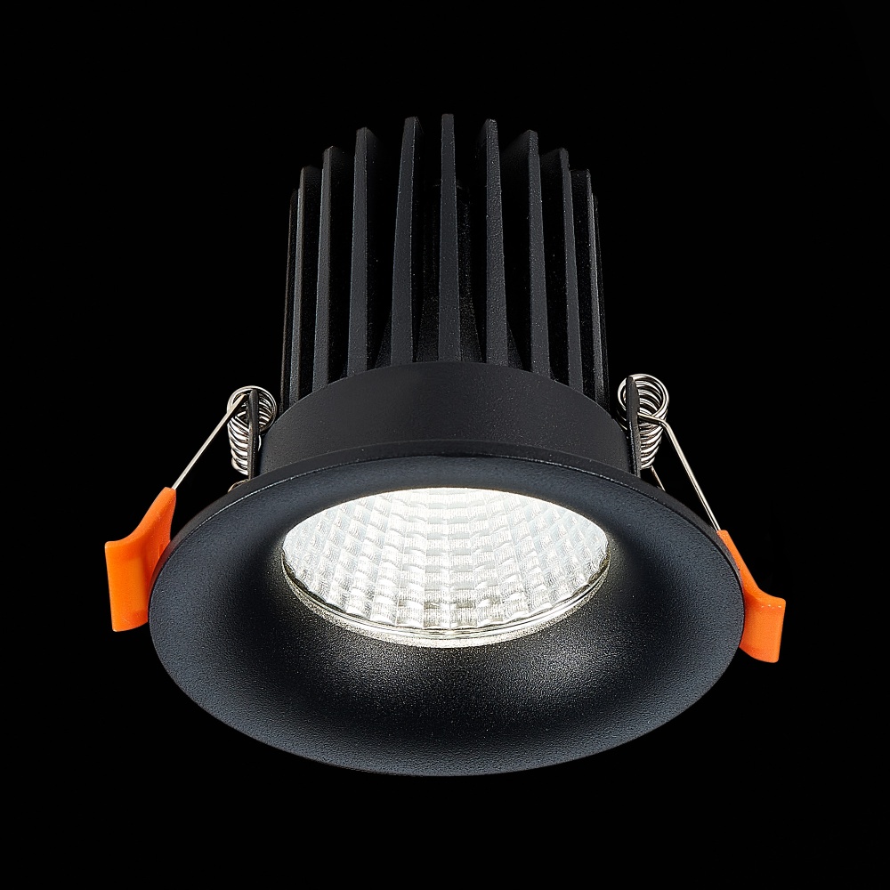 Изображение товара ST703.438.10 Св-к встр. Черный LED 1*10W 3000K 900Lm Ra>90 38° IP20 D85xH75 170-240V от магазина N&M Home