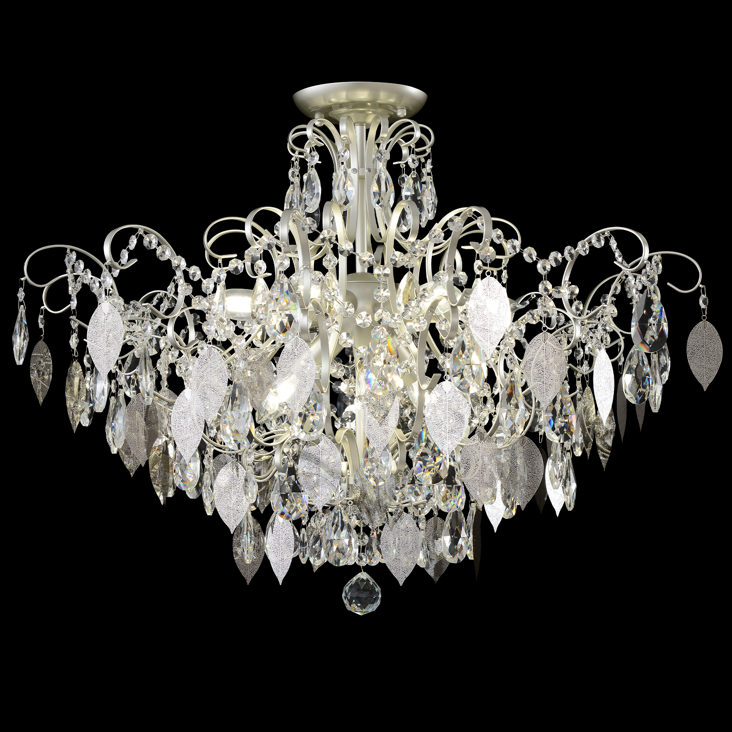 Изображение товара Светильник потолочный Crystal Lux ESMIRALDA PL9 SILVER от магазина N&M Home