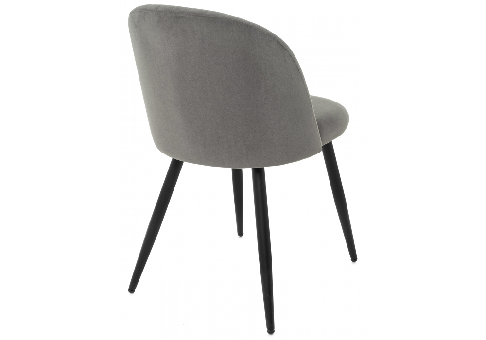 Изображение товара Стул на металлокаркасе Gabi 1 dark gray / black от магазина N&M Home