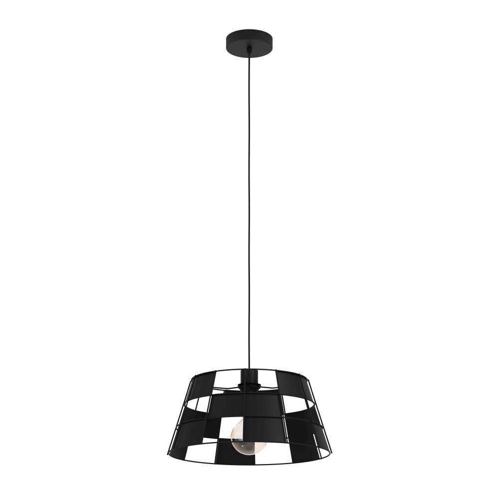 Изображение товара 43892 Подвесной светильник (люстра) PONTEFRACT, 1X40W (E27), H1100, ?420, сталь, черный от магазина N&M Home